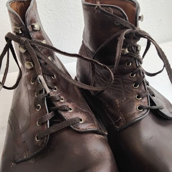 Allen Edmonds Higgins Mill Boot Men\'s 11.5 Lace Up Brown Leather Chukka #J5673 main image 4